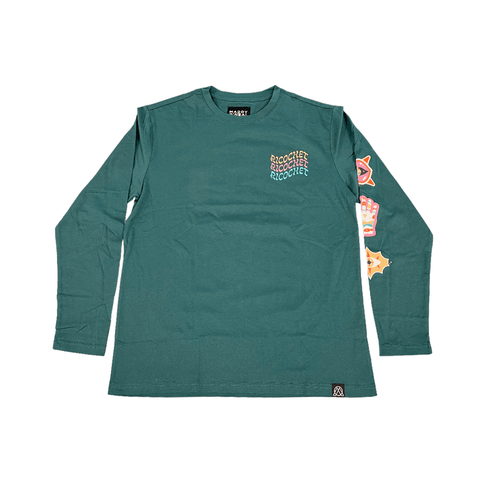 Ricochet Long Sleeve Tee (forest green)